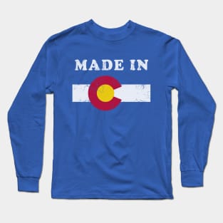 Made In Colorado Flag Long Sleeve T-Shirt